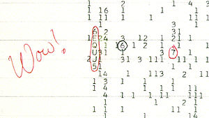Wow! संदेश 15 अगस्त 1977 को सेटी मे कार्यरत डा जेरी एहमन ने ओहीयो विश्वविद्यालय के बीग इयर रेडीयो दूरबीन पर एक रहस्यमयी संदेश प्राप्त किया। इस संदेश ने परग्रही जीवन से संपर्क की आशा मे नवजीवन का संचार कर दिया था। यह संदेश 72 सेकंड तक प्राप्त हुआ लेकिन उसके बाद यह दूबारा प्राप्त नही हुआ। इस रहस्यमय संदेश मे अंग्रेजी अक्षरो और अंको की एक श्रंखला थी जो कि अनियमित सी थी और किसी बुद्धिमान सभ्यता द्वारा भेजे गये संदेश के जैसे थी। डा एहमन इस संदेश के परग्रही सभ्यता के संदेश के अनुमानित गुणो से समानता देख कर हैरान रह गये और उन्होने कम्प्युटर के प्रिंट आउट पर “Wow!” लिख दिया जो इस संदेश का नाम बन गया।