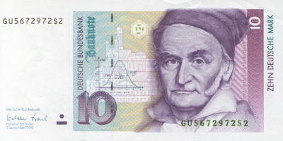 कार्ल फ़्रेडरिक गास(Carl Friedrich Gauss) ड्युस मार्क